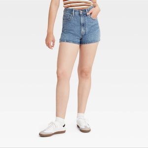 Levi's high rise mom shorts